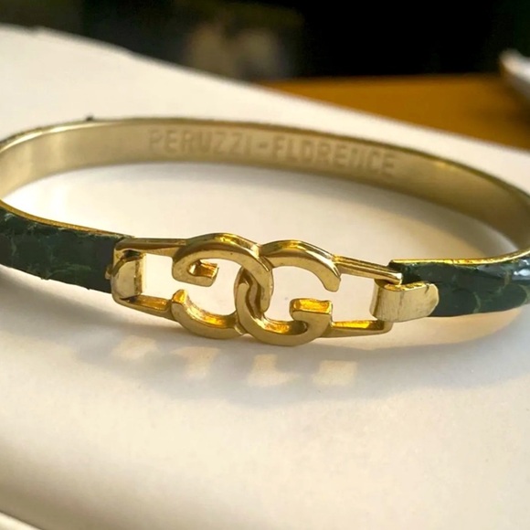 RARE Gorgeous GUCCI 14k Gold Plated Bracelet - Picture 3 of 4